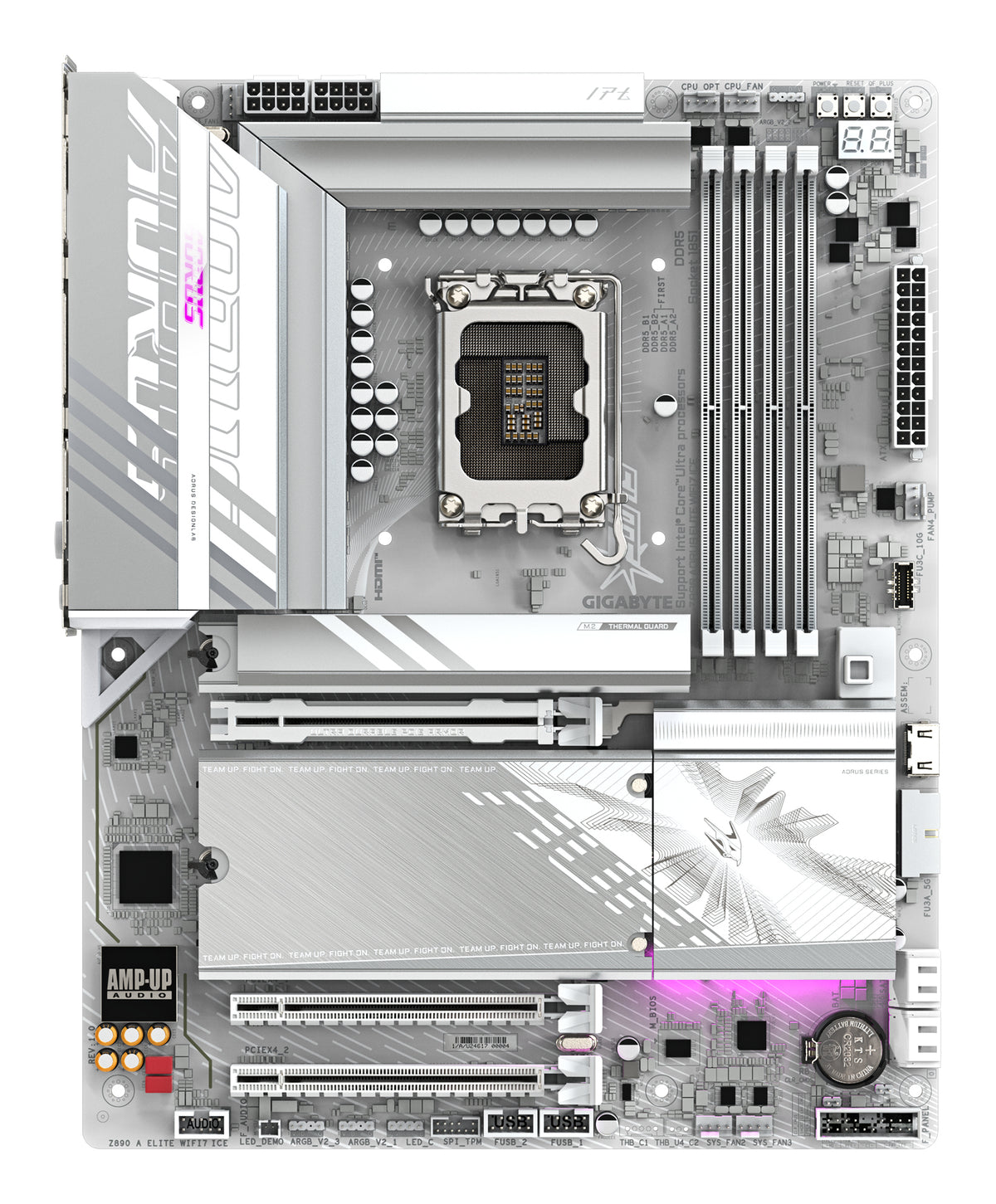 MOTHERBOARD GIGABYTE (Z890 A ELITE WF7 ICE) SOCKET 1851, 4*DDR5 8800MHZ, DP, ATX, WIFI7/BT