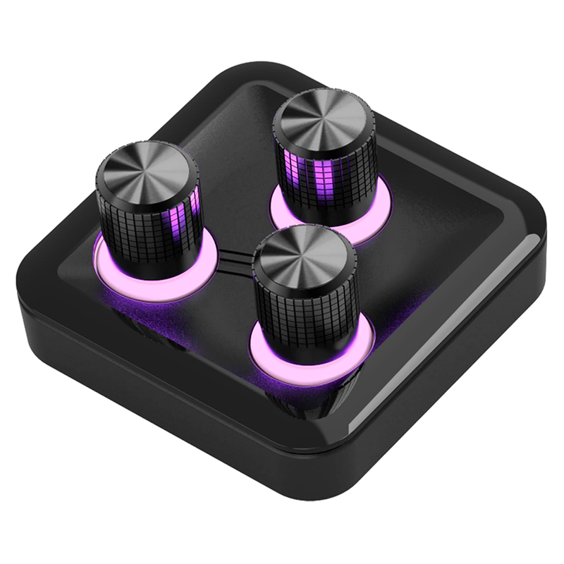 HUB COOLER MASTER (MHKB03AA22) MASTERHUB 3XKNOB MODULE,NEGRO,3 PERILLAS-1