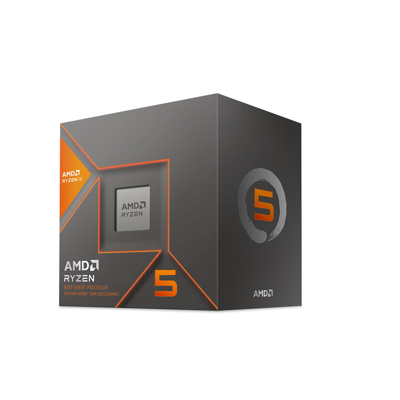 PROCESADOR AMD (100-100001237BOX) RYZEN 5 8600G S-AM5, 6 CORE 4.3 GHZ, 65W, C/GRAFICOS, C/FAN-1