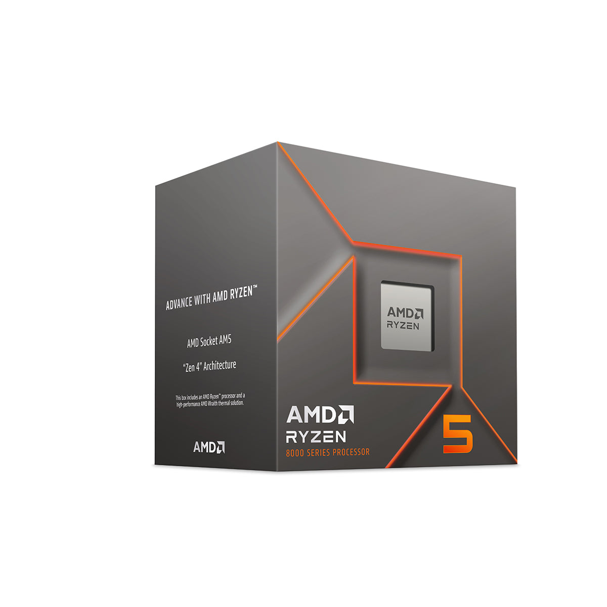 PROCESADOR AMD (100-100001591BOX) RYZEN 5 8400F S-AM5 6 CORE, 4.2 GHZ, 65W, S/GRAFICOS, C/FAN