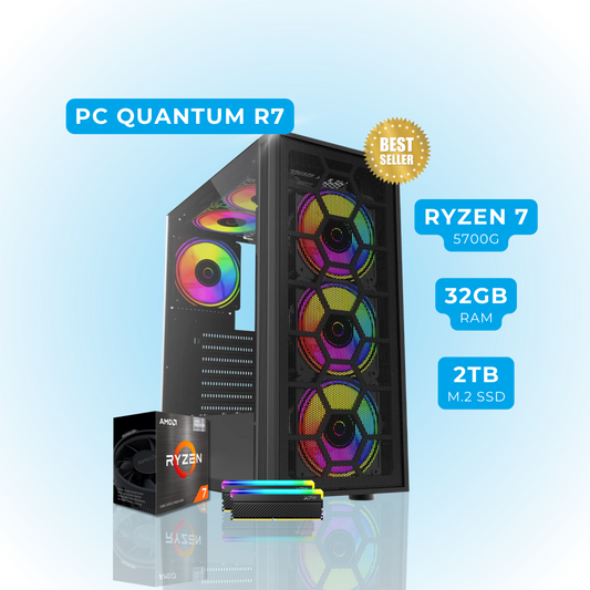 PC Ryzen 7 + 32 GB RAM + SSD 2 TB - (Quantum R7)