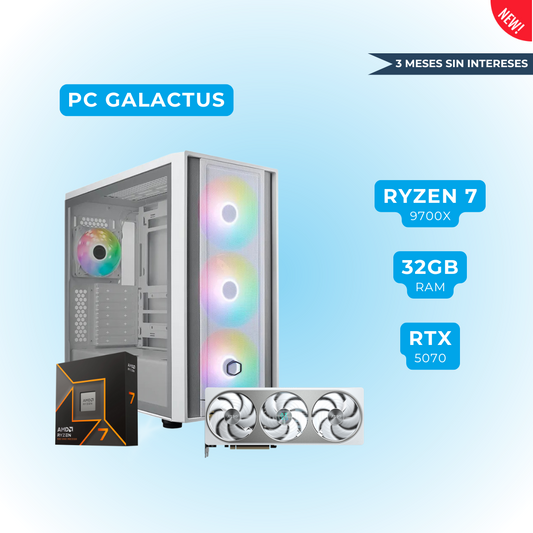 PC Ryzen 9 9700X + 32 GB DDR5 + RTX 5070 (PC Galactus)