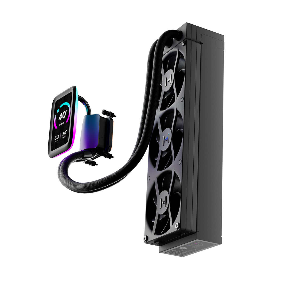 VENTILADOR P/CPU HYTE (FAN-HYTE-Q80T-BB) THICC Q80