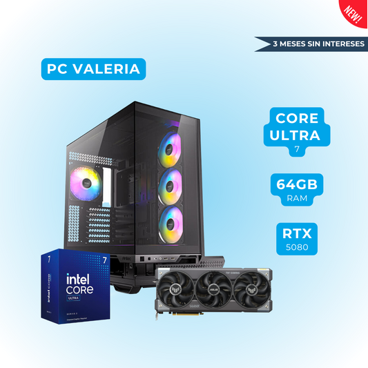 Ultra 7 265K + 64 GB RAM DDR5 + RTX 5080 16 GB - (PC Valeria)