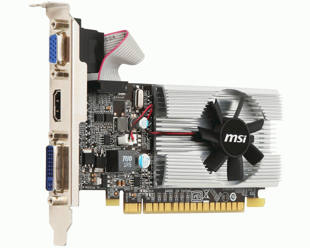 TARJETA DE VIDEO MSI (N210-MD1G/D3) 1024 MB DDR3,589MHZ, DVI, D-SUB, HDMI