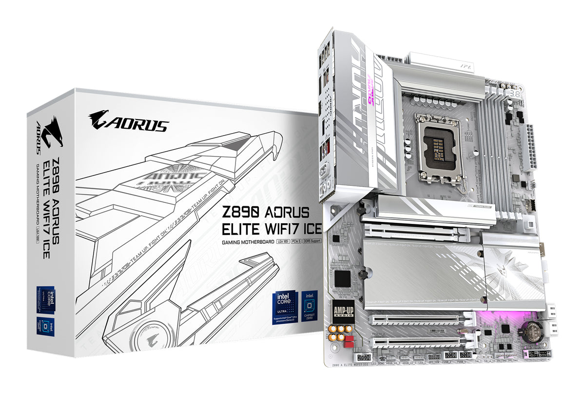 MOTHERBOARD GIGABYTE (Z890 A ELITE WF7 ICE) SOCKET 1851, 4*DDR5 8800MHZ, DP, ATX, WIFI7/BT