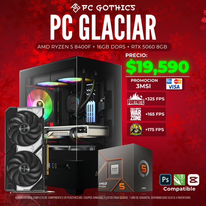 PC AMD RYZEN 5 8400F + 16 GB RAM DDR5 + RTX 5060 8GB