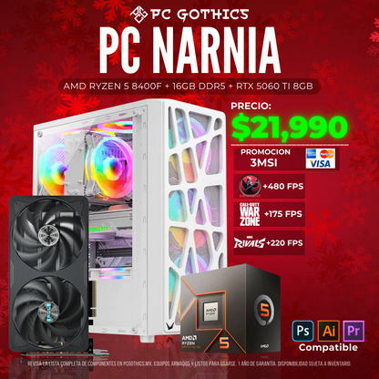 PC Ryzen 5 8400F + 16 GB RAM + RTX 5060 TI