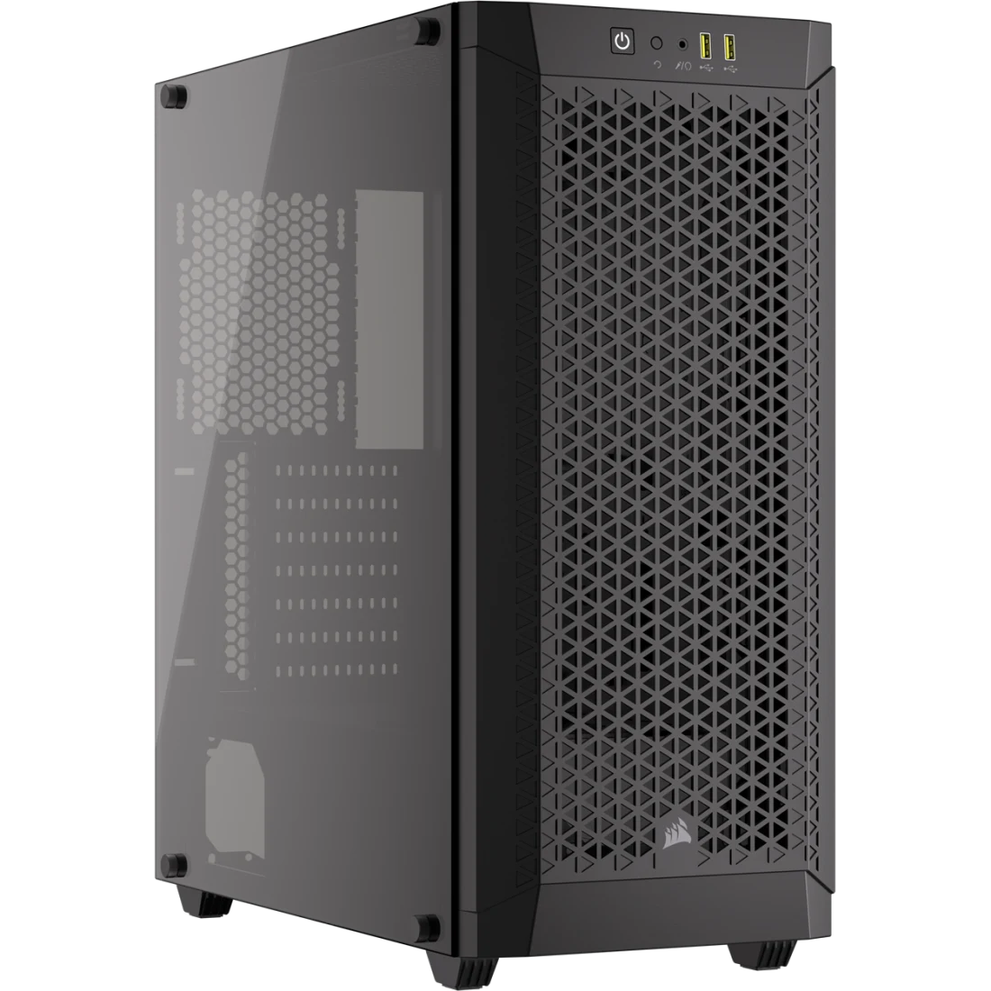 GABINETE CORSAIR (CC-9011271-WW) 480T AIRFLOW,NEGRO,CRISTAL TEMPLADO,MED-TORRE,SIN FUENTE