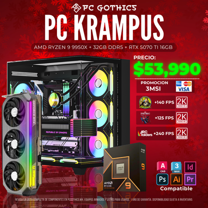 PC Ryzen 9 9950X + 32 GB DDR5 + RTX 5070Ti 16GB