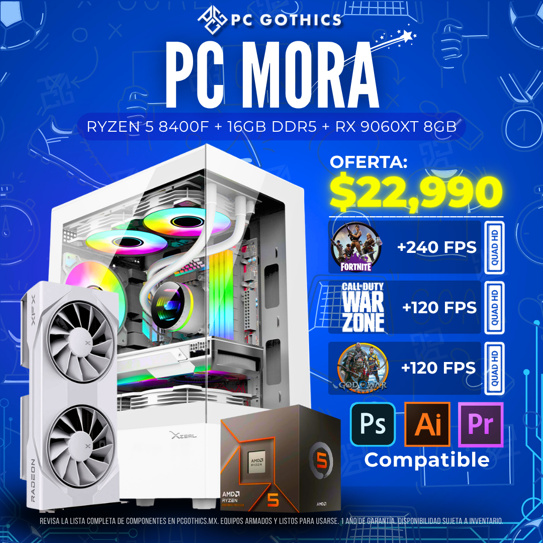 PC Ryzen 7 8700F + 16GB DDR5 + RTX 5060