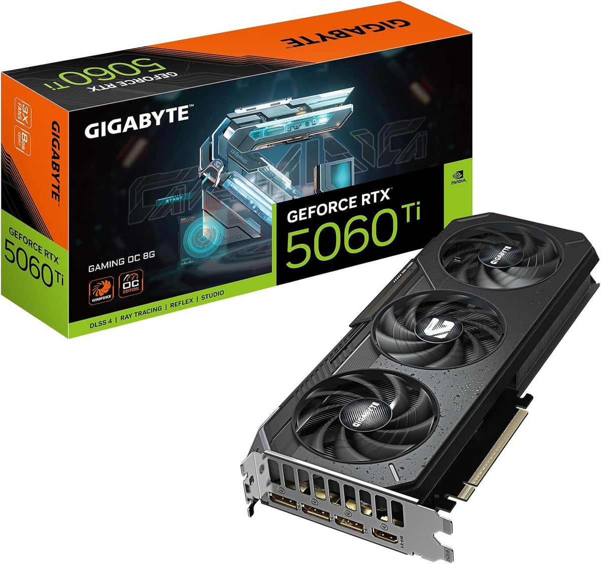 TARJETA DE VIDEO GIGABYTE RTX 5060TI GAMING OC 8G