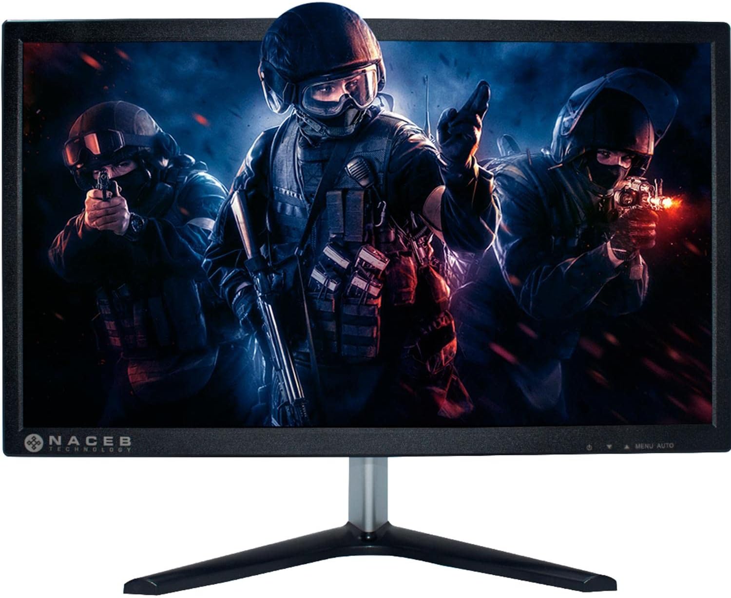 MONITOR LED 19.5" NACEB (NA-627) 1600/900 HD, 50/60 HZ, VGA + HDMI, NEGRO.-1