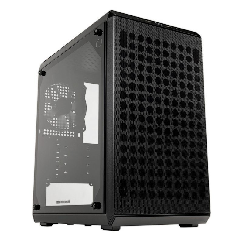 GABINETE COOLER MASTER (Q300LV2-KGNN-S01)MBQ300L V2 ARGB,M-ATX/MINI ITX,USB 3.2,1*FAN,S/FUENTE,NEGRO-1