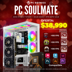 PC Soulmate Ryzen 7 9700X+ 32 GB RAM DDR5 + RTX 5070 12GB-1