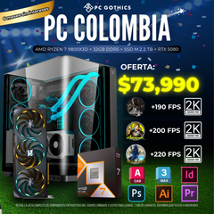 PC Ryzen 7 9800X3D + 32 GB DDR5 + 2TB + RTX 5080 - (PC Colombia)-1