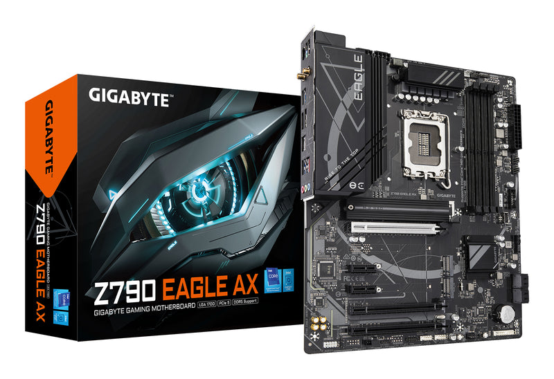MOTHERBOARD GIGABYTE (Z790 EAGLE AX) SOCKET 1700,4*DDR5 5600MHZ,HDMI,DP,WIFI6E,BT 5.3,ATX
