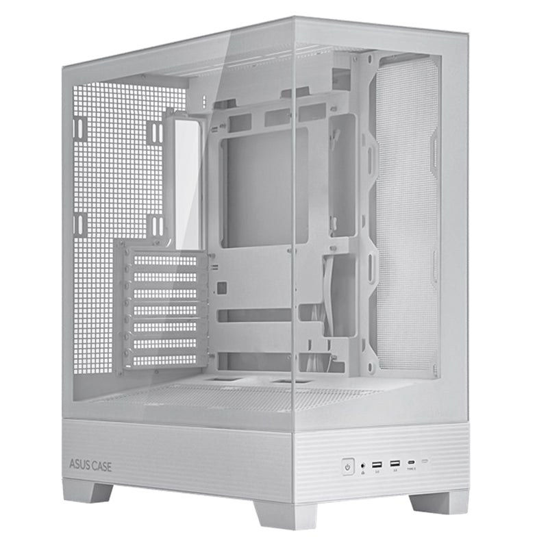 GABINETE ASUS (A31 TG WHITE) BLANCO, VIDRIO TEMPLADO,SOPORTA BTF, MT, S/FUENTE-1