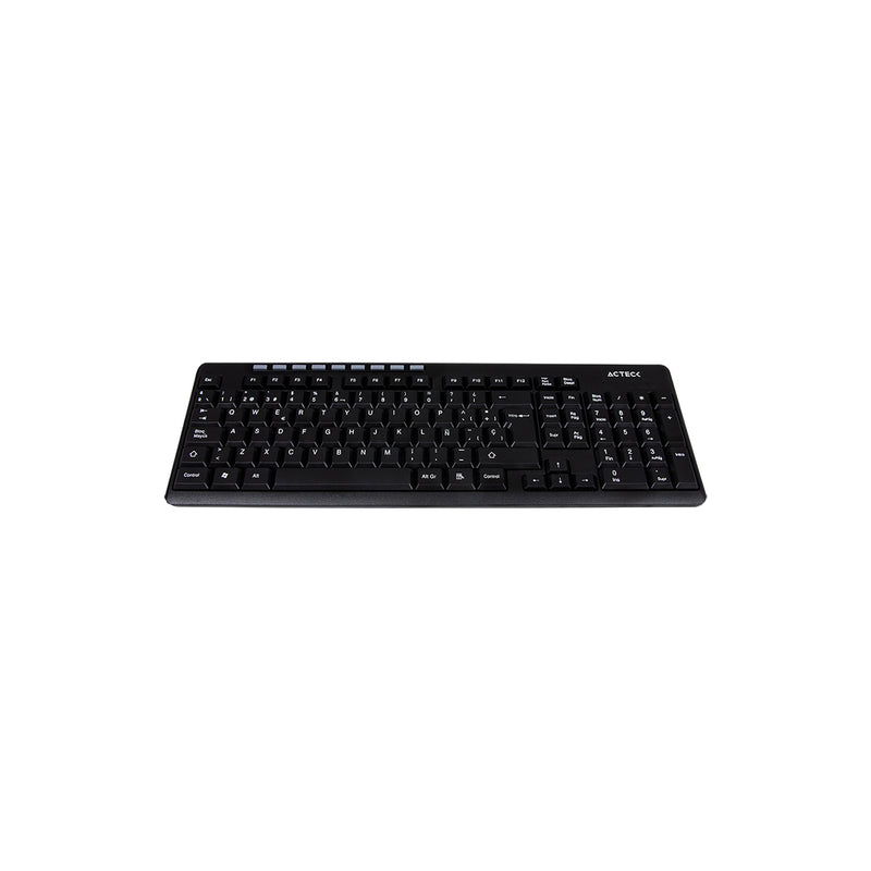 TECLADO INALAMBRICO ACTECK (AC-913973) TM100,RF USB,103 TECLAS,MULTIMEDIA,NEGRO-1