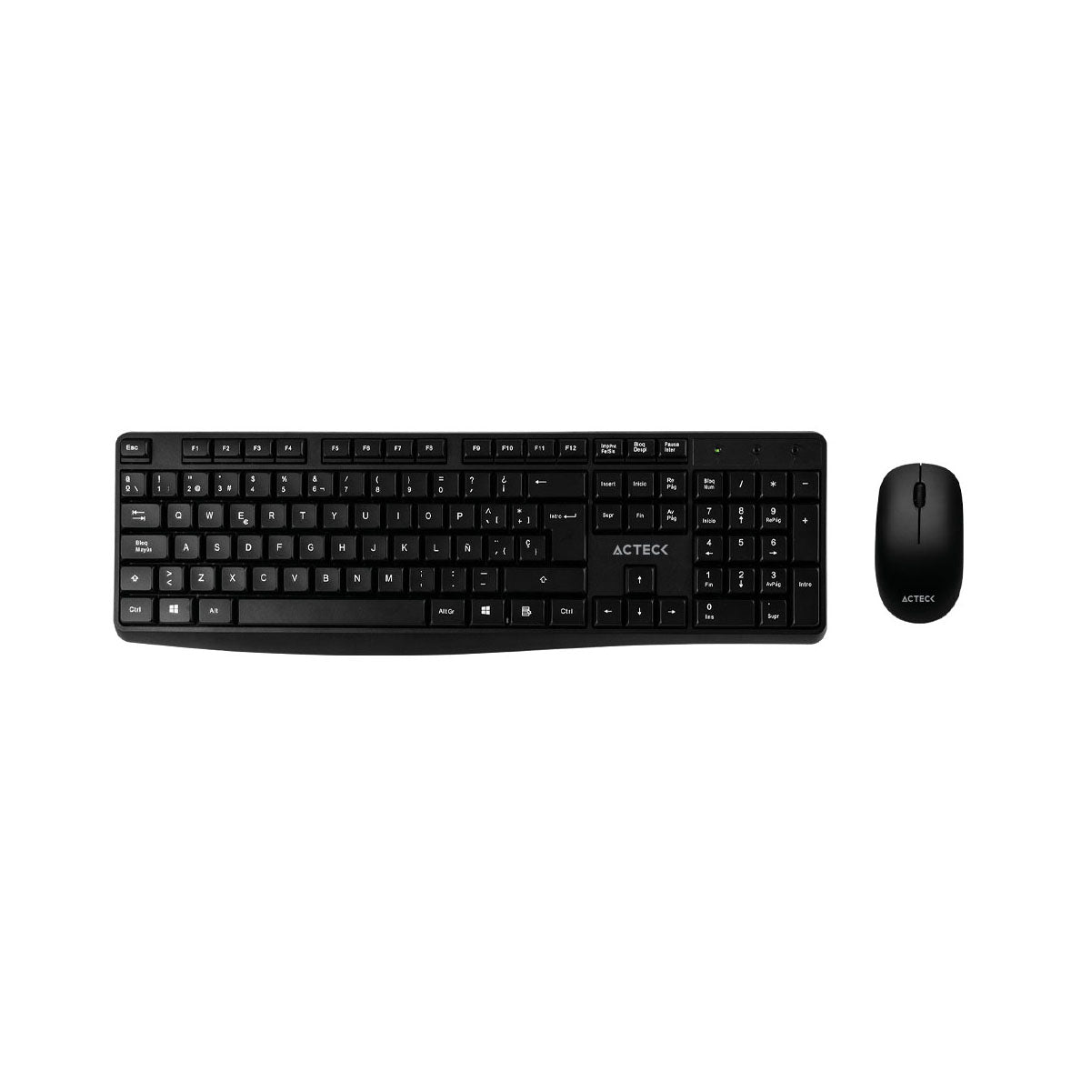 KIT TECLADO Y MOUSE INALAMBRICO ACTECK (AC-931755) COMBO CREATOR MK440,RF USB,105 TEC,1000 DPI,NEGRO