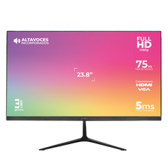 MONITOR LED 23.8" ACTECK (AC-933841) SP240,1920*1080,75HZ,5MS,HDMI,VGA,DC,ALTAVOCES,INCLINACION,NEGR-1