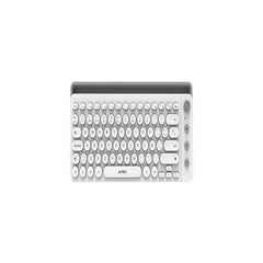 TECLADO INALAMBRICO ACTECK (AC-934190) UNY COMP TI685,RF USB,BT,BASE P/DISPOSITIVO,BLANCO-1