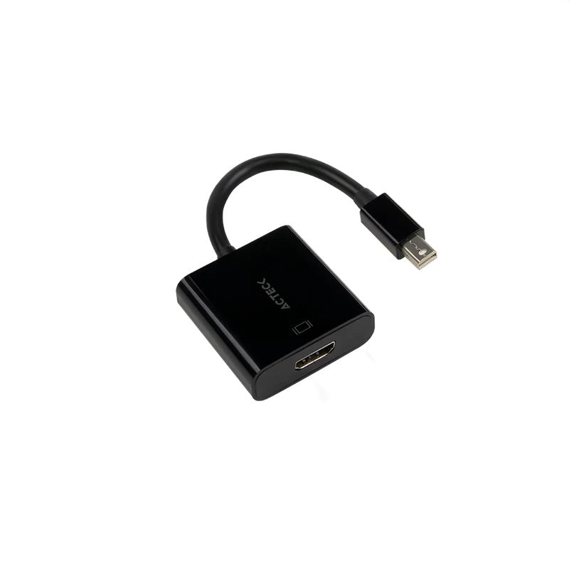 ADAPTADOR ACTECK (AC-934770) SHIFT PLUS AH430,MINI DISPLAY PORT MACHO A HDMI HEMBRA,4K,NEGRO-1