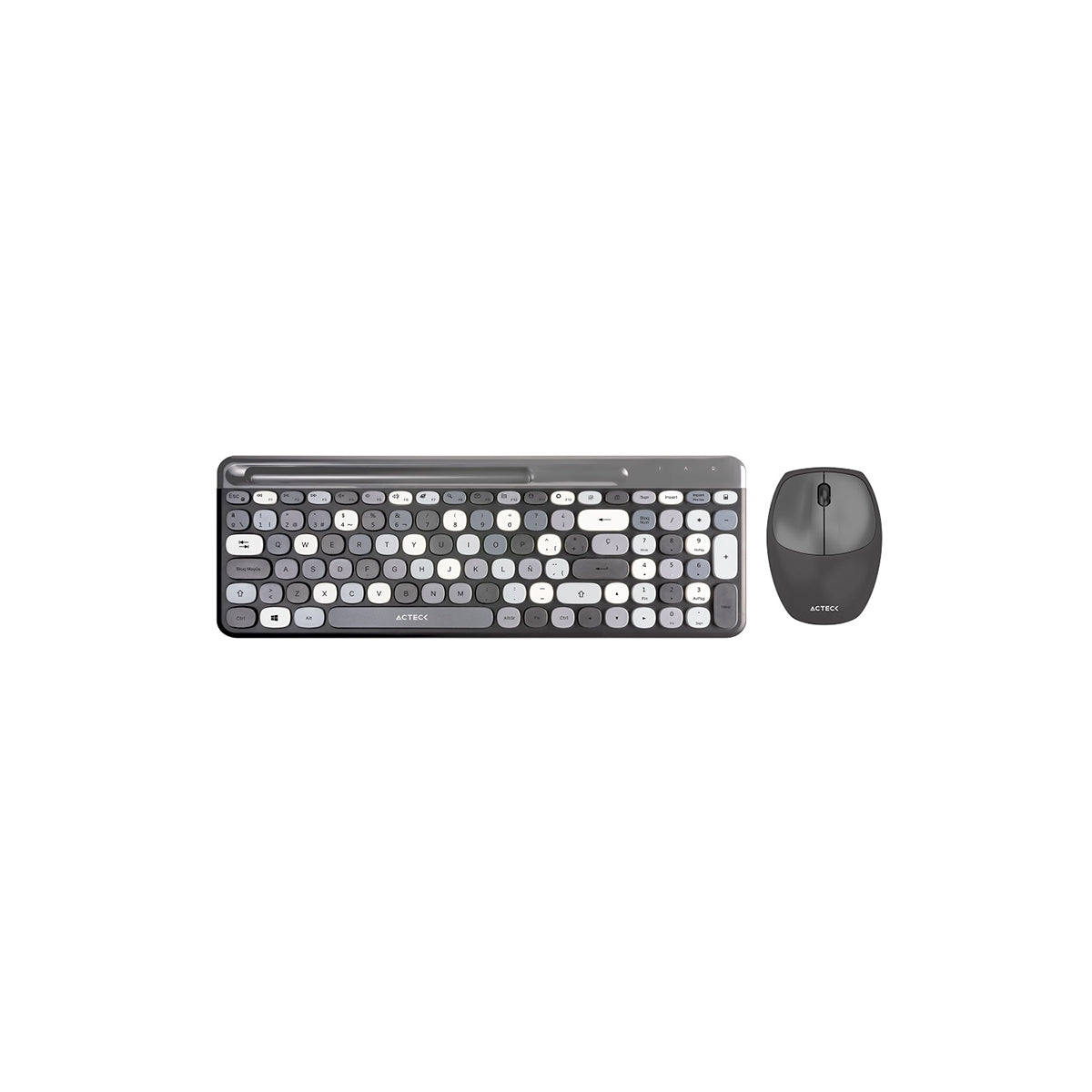 KIT TECLADO Y MOUSE INALAMBRICO ACTECK (AC-935180) CREATOR CHIC MK470,RF USB,1600 DPI,110 TEC,NEGRO
