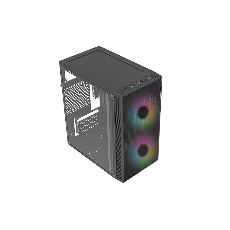 GABINETE ACTECK (AC-935838) FUJI GC470,MICRO ATX,FUENTE 500W,1*USB 3.0,ACRILICO,MALLA METAL,NEGRO-1