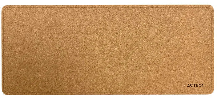MOUSE PAD ACTECK (AC-940986) VIBE LEATHER TP676L, CUERO SINTETICO Y CORCHO, CAMEL+CORCHO