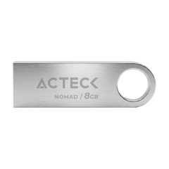 MEMORIA USB ACTECK (AC-946193) NOMAD METAL MUF-8000, 8 GB, USB 2.0, METALICA, PLATA