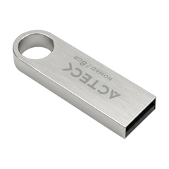 MEMORIA USB ACTECK (AC-946193) NOMAD METAL MUF-8000, 8 GB, USB 2.0, METALICA, PLATA