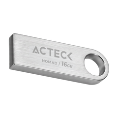 MEMORIA USB ACTECK (AC-946209) NOMAD METAL MUF-16000, 16 GB, USB 2.0, METALICA, PLATA