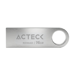 MEMORIA USB ACTECK (AC-946209) NOMAD METAL MUF-16000, 16 GB, USB 2.0, METALICA, PLATA