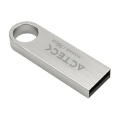 MEMORIA USB ACTECK (AC-946209) NOMAD METAL MUF-16000, 16 GB, USB 2.0, METALICA, PLATA