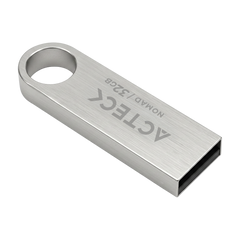 MEMORIA USB ACTECK (AC-946216) NOMAD METAL MUF-32000, 32 GB, USB 2.0, METALICA, PLATA