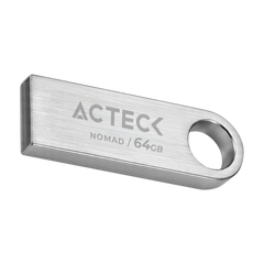 MEMORIA USB ACTECK (AC-946223) NOMAD METAL MUF-64000, 64 GB, USB 2.0, METALICA, PLATA