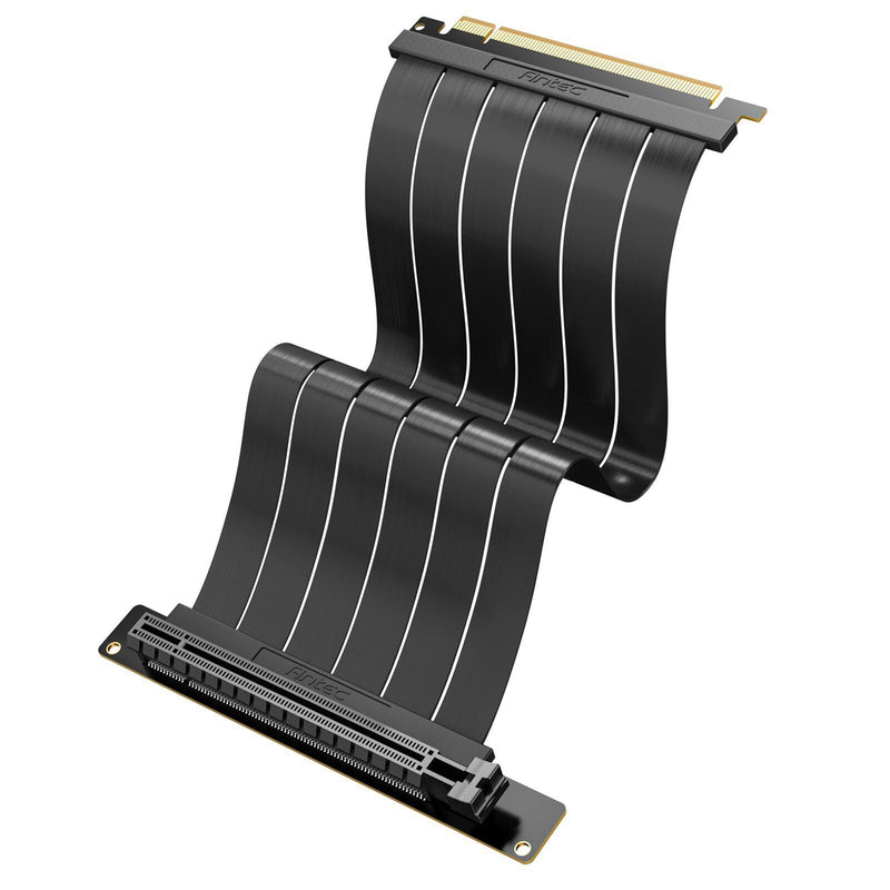 CABLE RISER P/ TARJETA DE VIDEO ANTEC (AT-RCAB-BK200-PCIE4-RTX40) PCI-E 4.0,200MM,RTX40,RX7000,NEGRO-1