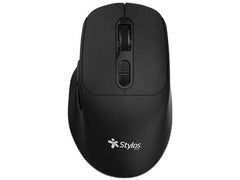 MOUSE INALAMBRICO STYLOS (STPMOI8B) 1600 DPI, 6 BOTONES, USB NANO 2.4GHZ, NEGRO-1