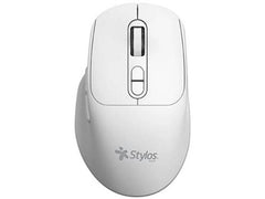 MOUSE INALAMBRICO STYLOS (STPMOI8W) 1600 DPI, 6 BOTONES, USB NANO 2.4GHZ, BLANCO-1