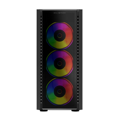 GABINETE BALAM RUSH(BR-935968)DRAGONFLY PERFORM AIRCOOL GM590AB,MAX ATX,S/FUENTE,PANEL IZQ CRISTAL+FRENTE MESH,NEGRO-1