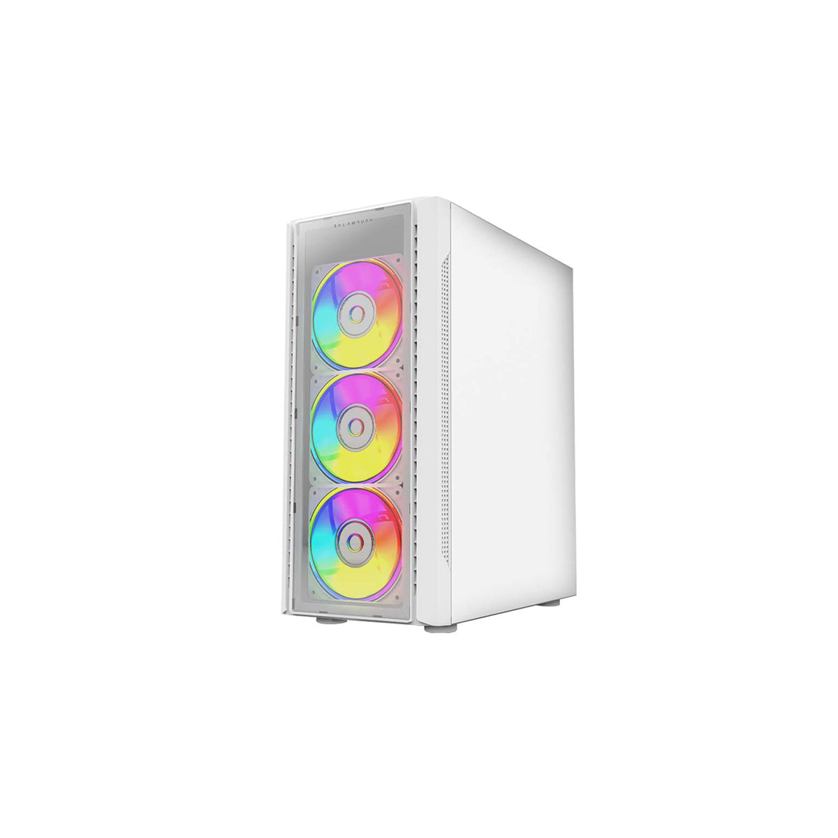 GABINETE BALAM RUSH (BR-935975) DRAGONFLY II CRYSTAL GM745,ATX,1*USB 3.0,CRISTAL TEMP,BLANCO-1