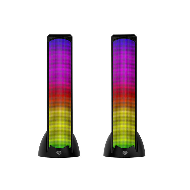 BOCINAS BALAM RUSH (BR-936972) GLIMM TOWER BG575,10W RMS,RGB 3 MODOS,AUX,BT,2.0 CANALES,NEGRO-1