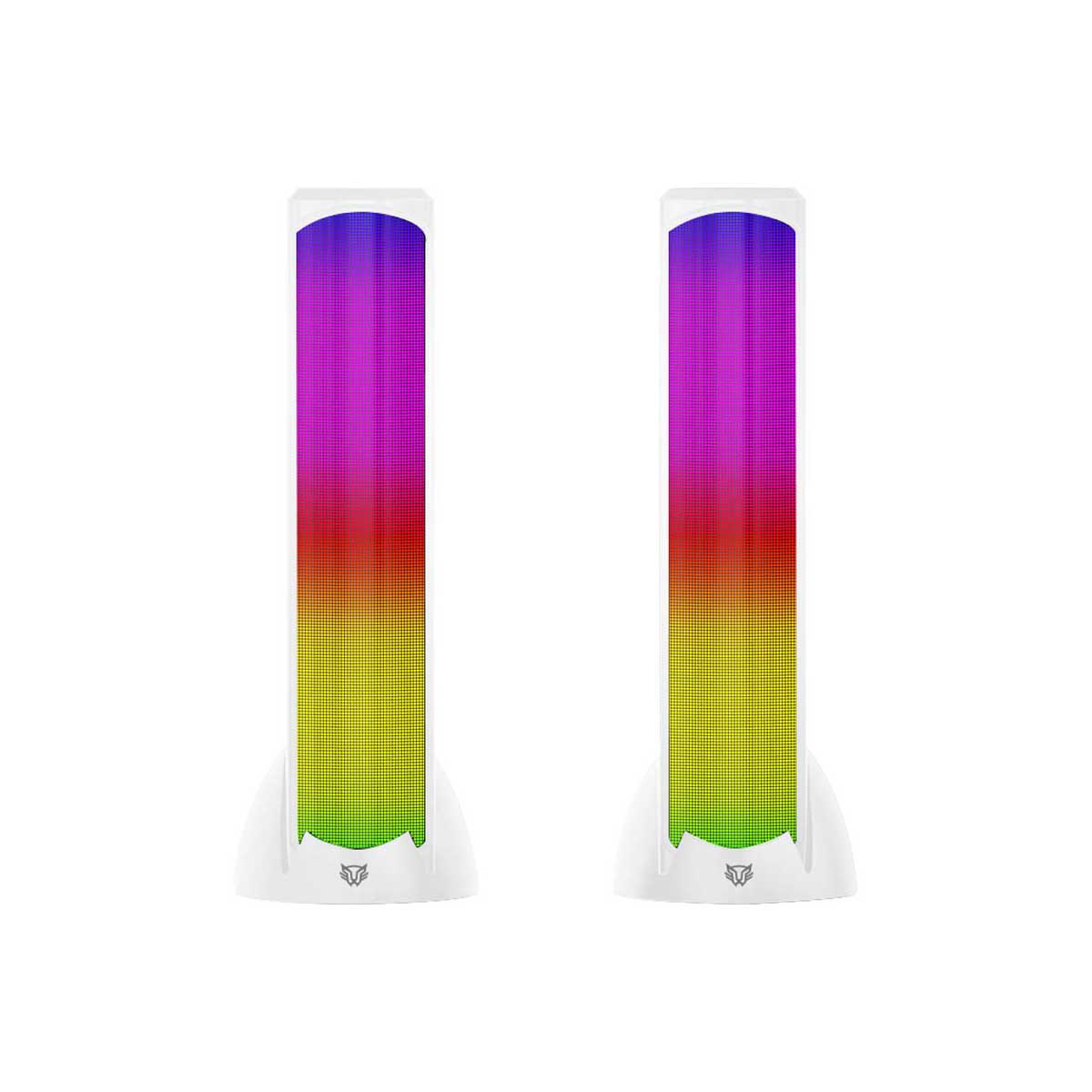BOCINAS BALAM RUSH (BR-936989) GLIMM TOWER BG575,10W RMS,RGB 3 MODOS,AUX,BT,2.0 CANALES,BLANCO-1