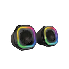 BOCINAS BALAM RUSH (BR-937016) GLIMER QUAD BG555,10W RMS,RGB 3 MODOS,AUX,BT,2.0 CANALES,NEGRO-1