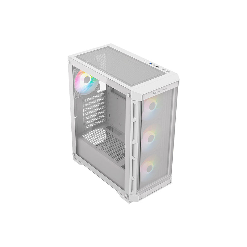 GABINETE BALAM RUSH (BR-938846) CARBONO TWIN MATE 5000,MICRO ATX,1*USB 3.0,DOBLE PANEL,4 FAN,BLANCO-1