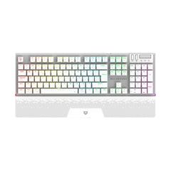 TECLADO MECANICO BALAM RUSH (BR-940399) DOMINATE EXPERT GK979L, SWITCH RED, 105 TECLAS, RGB, BLANCO-1