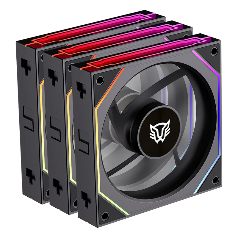 VENTILADORES P/GABINETE BALAM RUSH (BR-942102) EOLOX LINK-R EXL95R,RGB,120 MM,3 FAN,INVERSO, NEGRO-1