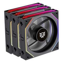 VENTILADORES P/GABINETE BALAM RUSH (BR-942102) EOLOX LINK-R EXL95R,RGB,120 MM,3 FAN,INVERSO, NEGRO-1