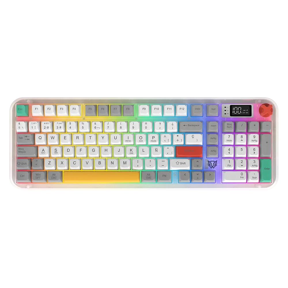 TECLADO GAMER INALAMBRICO BALAM RUSH WARSTRIKE FROST